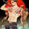 Aesthetic Goro Majima paint by numbers