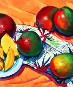 Mango Fruits Art paint by numbers