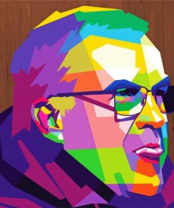 Pop Art Marcelo Bielsa paint by numbers