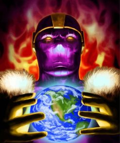 Powerful Baron Zemo paint by numbers