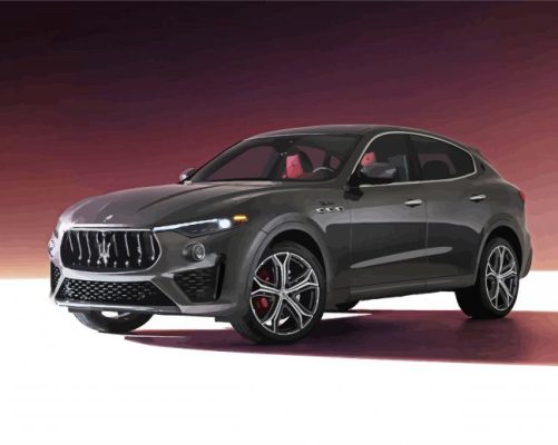 Black Maserati Lavante paint by numbers