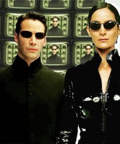 The Matrix Actors paint by numbers