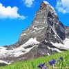 Matterhorn Mountains Landscape paint by numbers