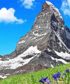 Matterhorn Mountains Landscape paint by numbers