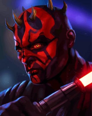 Fantasy Death Maul paint by numbers