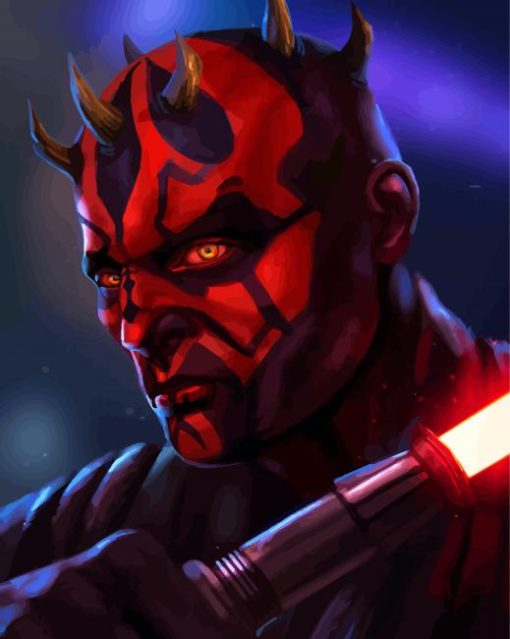 Fantasy Death Maul paint by numbers