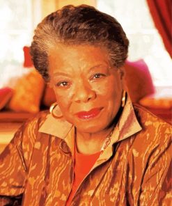 Maya Angelou paint by numbers