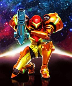 Samus Aran paint by numbers