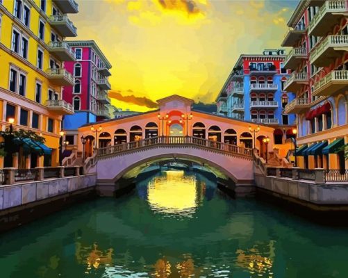 The Aesthetic Pearl Qatar paint by numbers