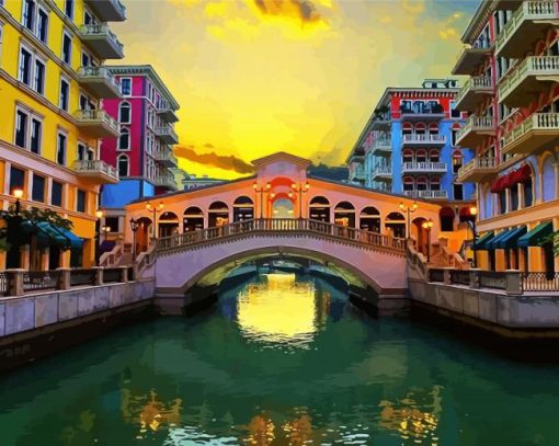 The Aesthetic Pearl Qatar paint by numbers