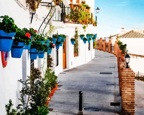 Aesthetic Mijas In Spain paint by numbers