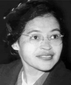 Monochrome Rosa Parks paint by numbers