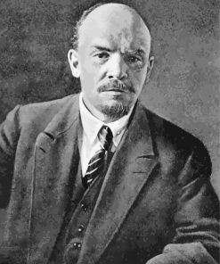 Monochrome Vladimir Lenin paint by numbers