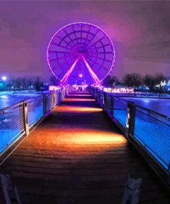 Ferris Wheel At Night paint by numbers