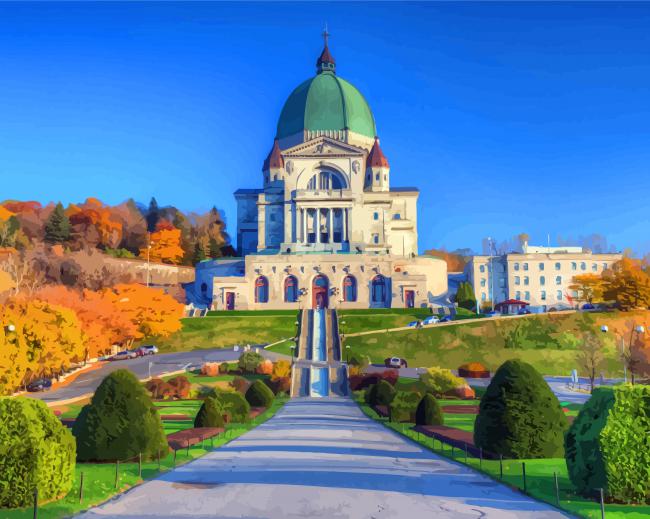 Saint Joseph's Oratory Of Mount Royal paint by numbers
