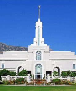 Mount Timpanogos Temple Utah paint by numbers