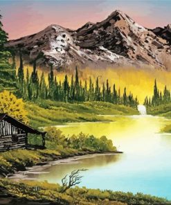 Mountain Retreat Bob Ross Paint by numbers