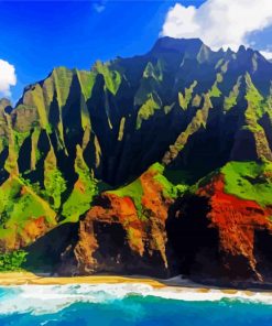 Nā Pali Coast State Wilderness Park paint by numbers