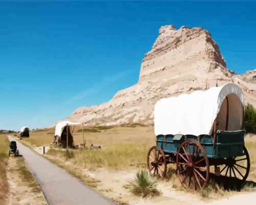 Aesthetic Scotts Bluff National Monument paint by numbers