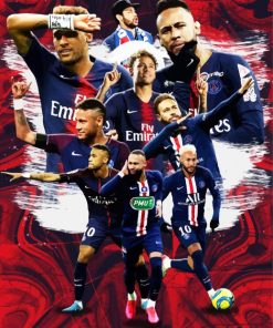 Neymar From Paris Saint German paint by numbers