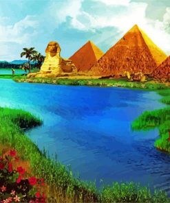 Aesthetic Nile River paint by numbers