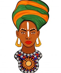 Nubian Woman Art paint by numbers