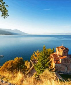 Beautiful Lake Ohrid paint by numbbers