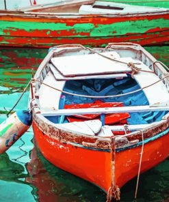 Old Fishing Boat paint by numbers