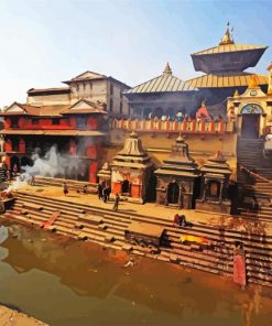 Pashupatinath Temple paint by numbers