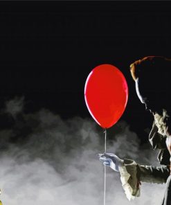 Pennywise Giving Balloon To Georgie paint by numbers