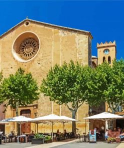 Plaça Major Pollença Pollensa Main Square paint by numbers