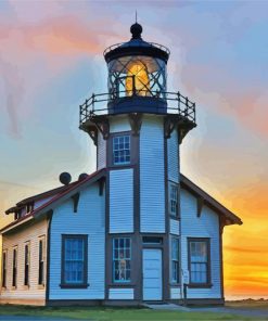 Point Cabrillo Lighthouse Museum paint by numbers