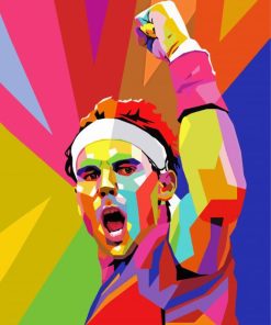 Rafael Nadal Pop Art paint by numbers