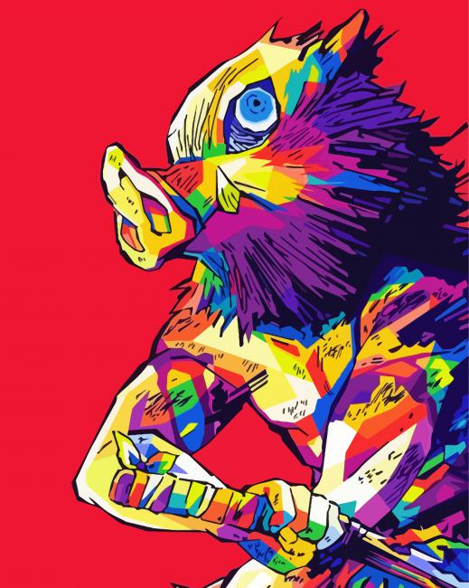 Hashibira Inosuke Pop Art paint by numbers
