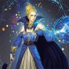 Powerful Water Girl paint by numbers