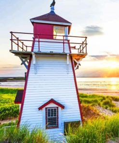 Prince Edward Island National Park Lighthouse paint by numbers