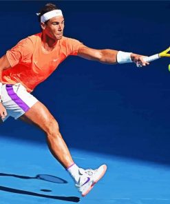 The Spanish Rafael Nadal paint by numbers