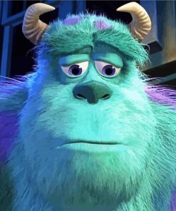 Sad Sulley Character paint by numbers