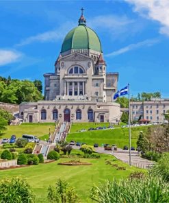 Aesthetic Saint Joseph's Oratory Of Mount Royal paint by numbers