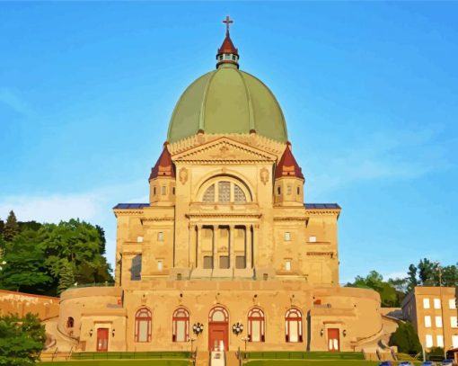 Saint Joseph's Oratory Of Mount Royal paint by numbers
