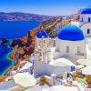 Santorini Greek Island paint by numbers