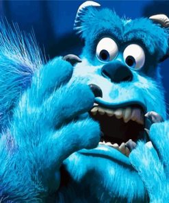 Scared Sulley Character paint by numbers