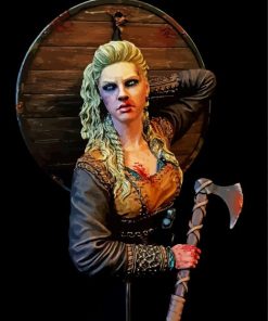 Scary Shieldmaiden paint by numbers