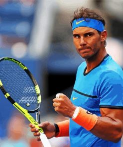 Aesthetic Player Rafael Nadal paint by numbers