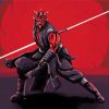 Star Wars Darth Maul Character paint by numbers