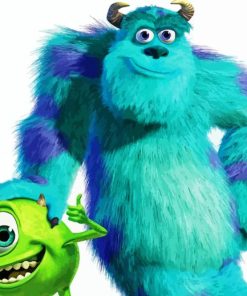 Sulley And Mike Characters paint by numbers