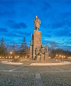 Taras Shevchenko Monument paint by numbers