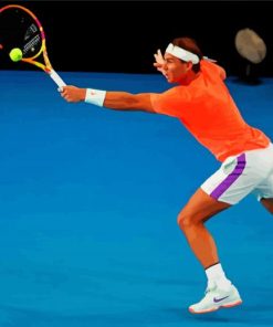 Spanish Tennis Player Rafael Nadal paint by numbers