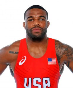 Jordan Burroughs Olympic Athlete paint by numbers