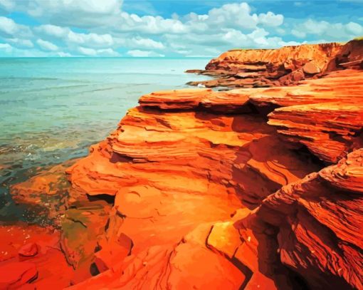 The Coastline Prince Edward Island paint by numbers